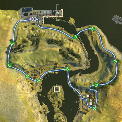 Dragon Valley GP checkpoint map