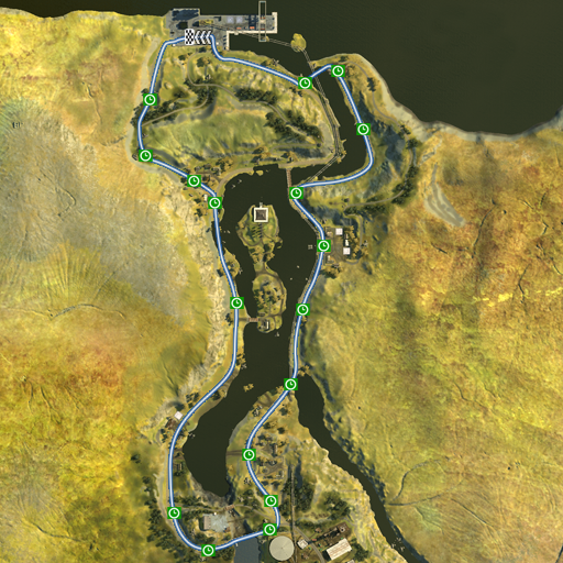 Dragon Valley International checkpoint map