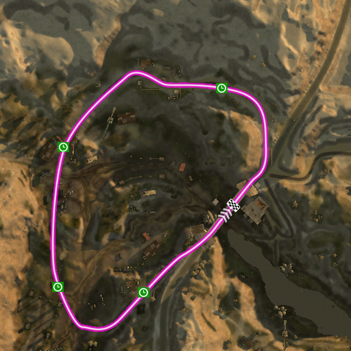 Kubra Dam GP checkpoint map