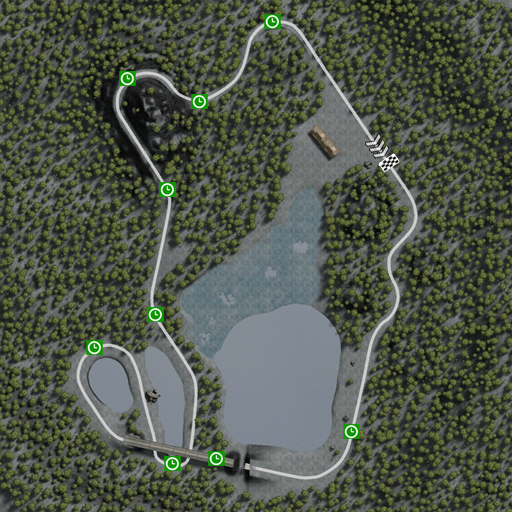 Santas Race Track GP checkpoint map