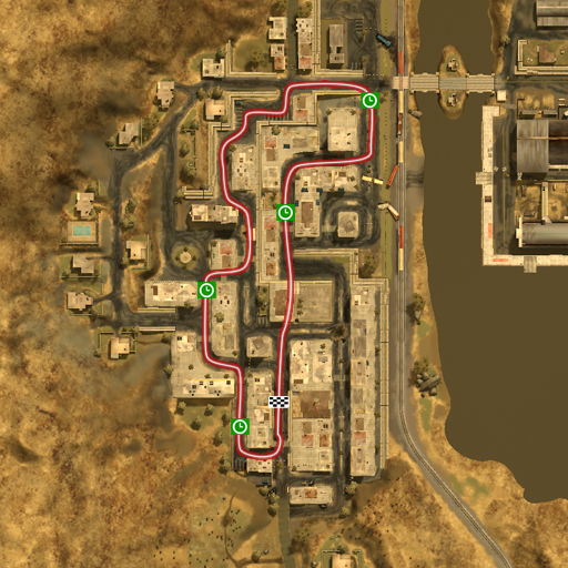 Karkand City  checkpoint map