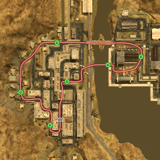 Karkand City GP checkpoint map