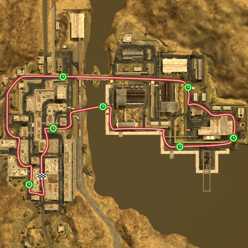 Karkand City International checkpoint map